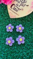 Adesivo Flor Lilás - 10 unidades