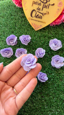 Flor para penteado/lilás com 10 U