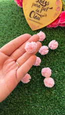 Popom rosa bebê /10 U