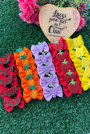 Laço M /apliques de frutas 25 U sortidas